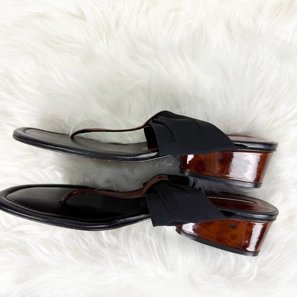 Donald J Pilner Kitten Heel Thong Sandal Size 11 - Picture 3 of 11